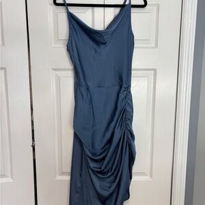 Cider Asymmetrical Blue Dress